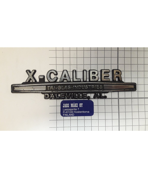 Dealer merkki muovia X-Caliber