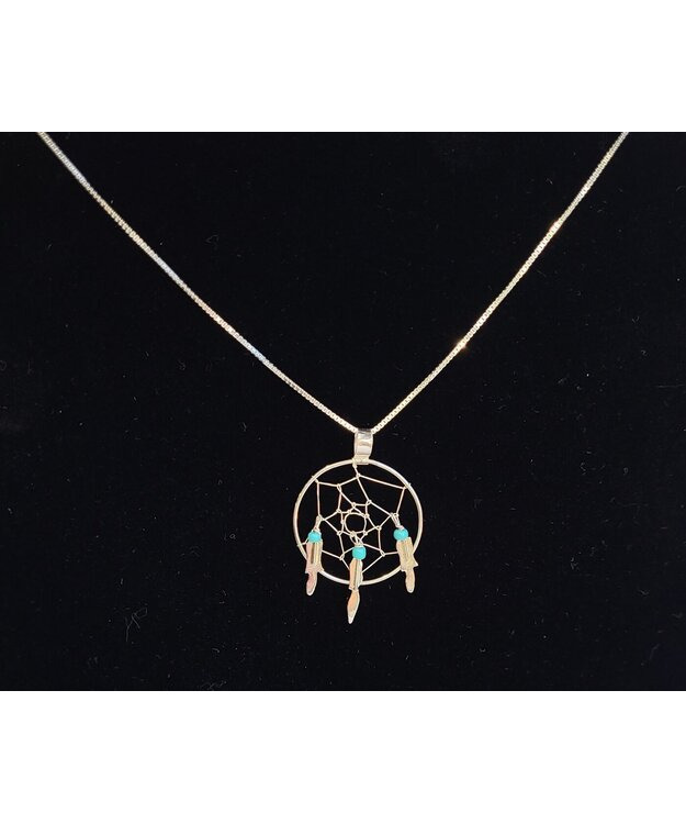 Dream Cather Turquoise -kaulakoru