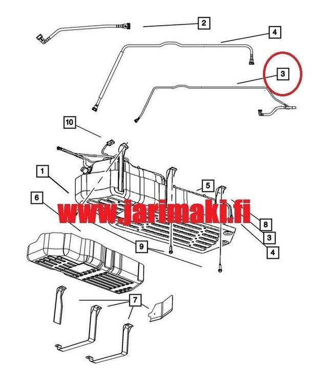 EVAP kanisterin putki Jeep Grand Cherokee 2006-2010