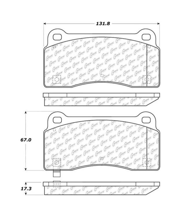 Etu-/takajarrupalat Dodge Viper 2003-2017