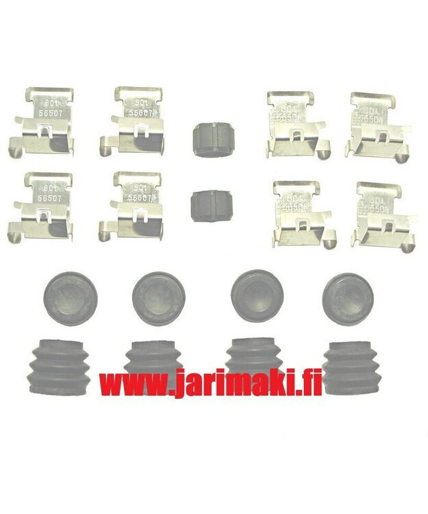 Etu-/takajarrustulan ohjaintappien kumi sarja Chevrolet Silverado 2011-2019