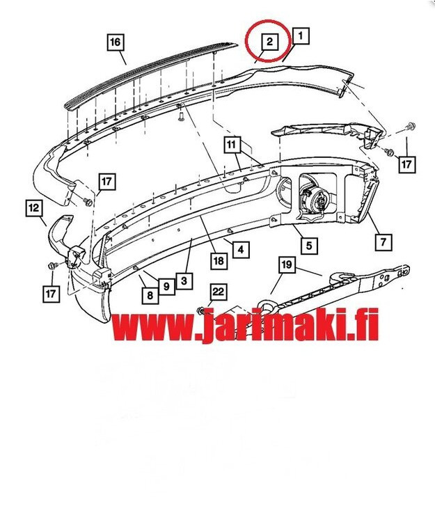 Etuilmanohjain Dodge Ram 1500/2500/3500 2002-2010 (musta)