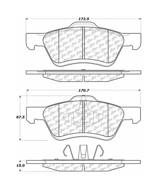 Etujarrupalat Ford Escape 2005-2012