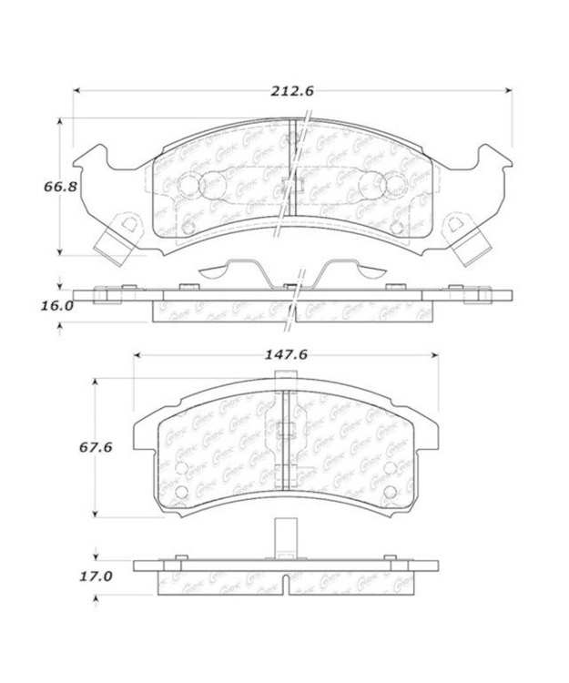 Etujarrupalat Cadillac Deville/Seville 1991-1993