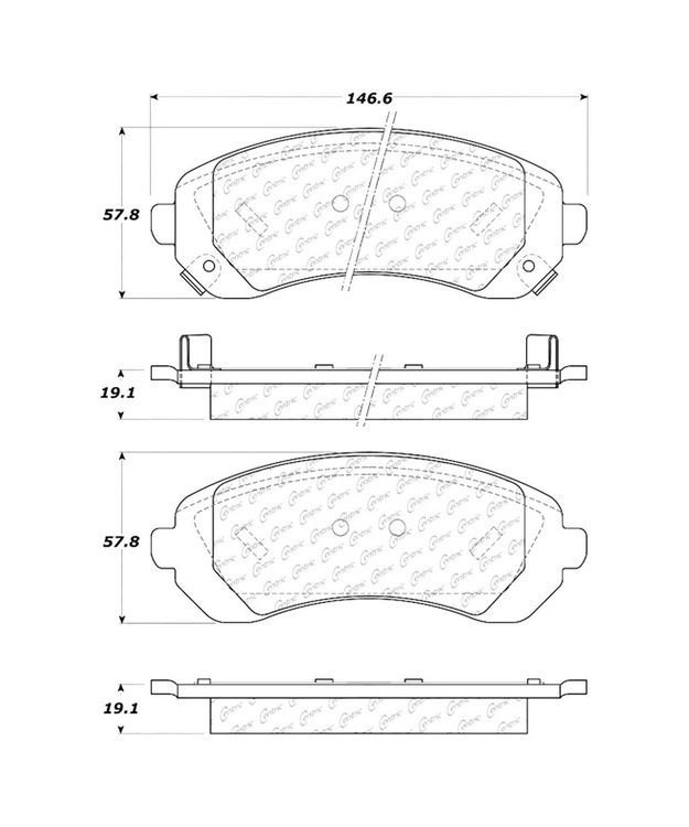Etujarrupalat Chevrolet Trans Sport AWD 2002-2004