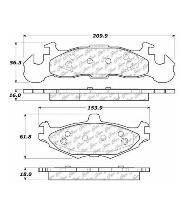 Etujarrupalat Chrysler Lebaron 1984-1988