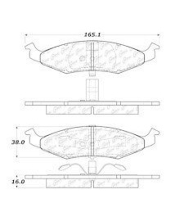 Etujarrupalat Chrysler Neon 1995-1996 (rumpujarrut takana)