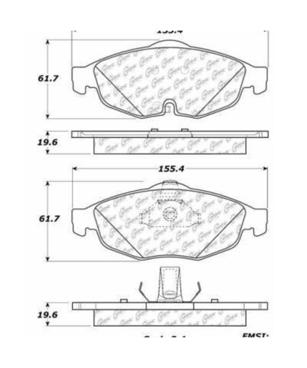 Etujarrupalat Chrysler Sebring 2001-2006