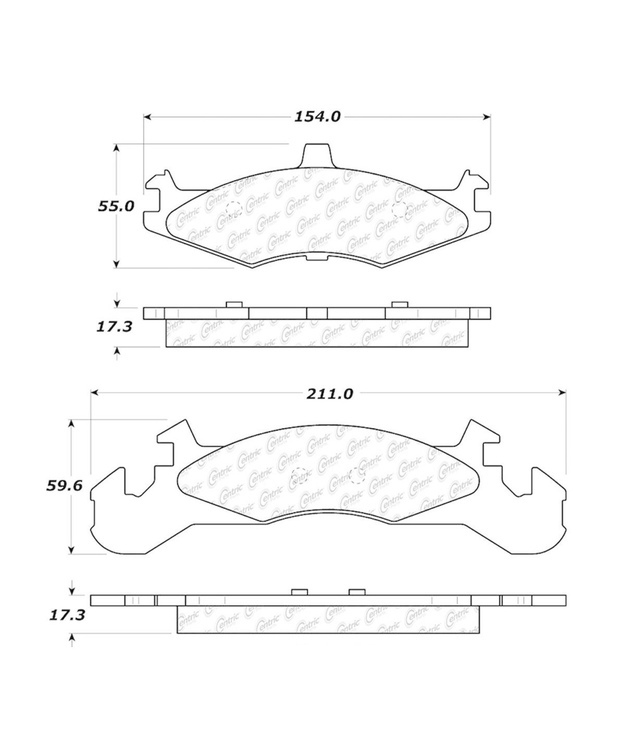 Etujarrupalat Dodge Charger 2.2 1983-1987