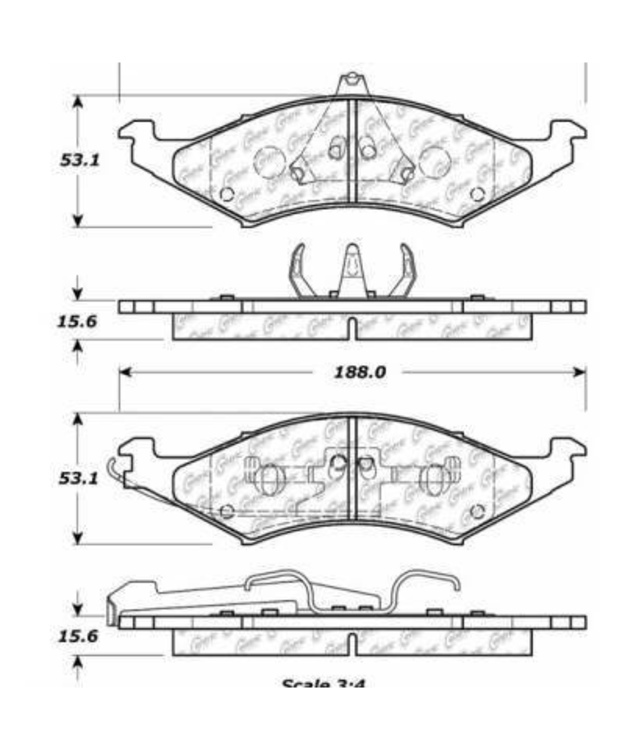 Etujarrupalat Ford 1986-1992