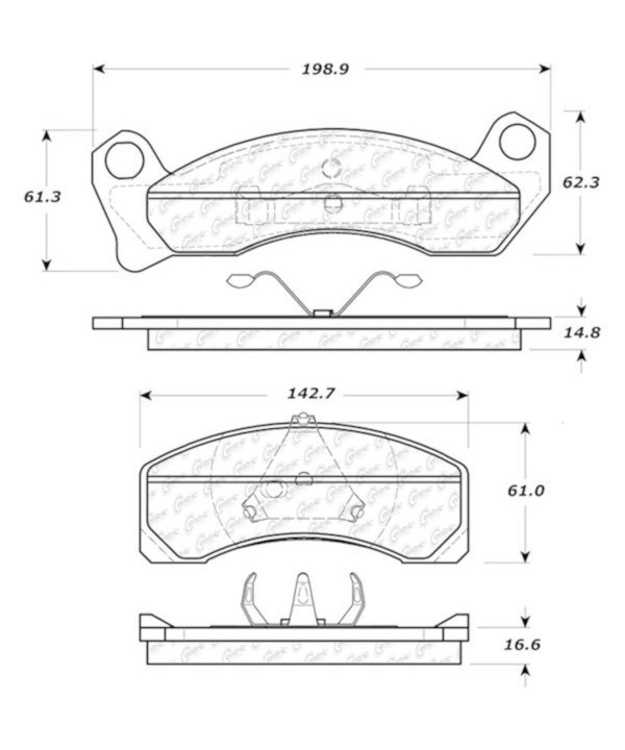 Etujarrupalat Ford 1986-1993