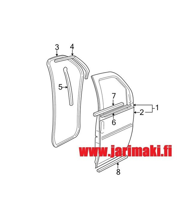 Etuoventiiviste korinpuoli Chevrolet Express 2003-2024