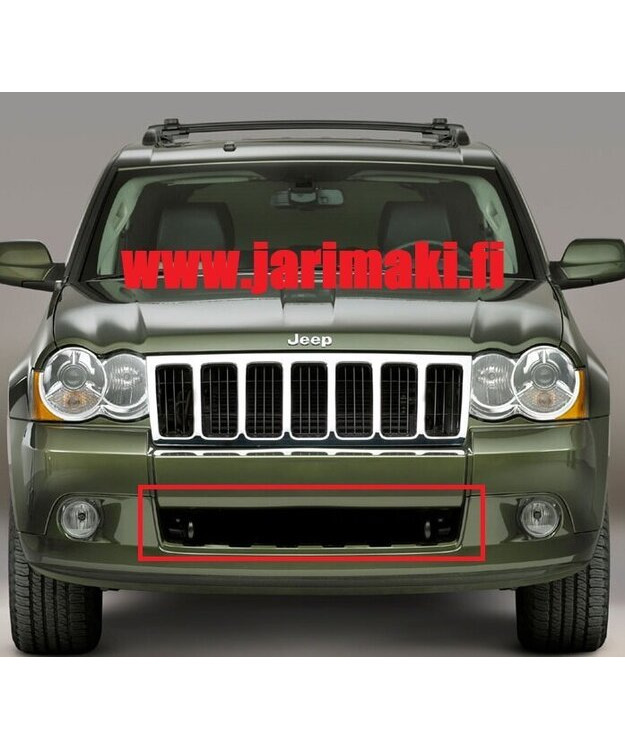 Etupuskurin ilmanottoaukon lista Jeep Grand Cherokee WK 2008-2010