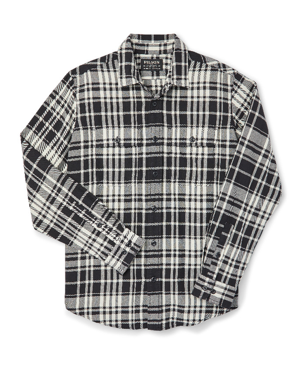 Filson Scout Shirt -flanellipaita (musta-valkoinen)