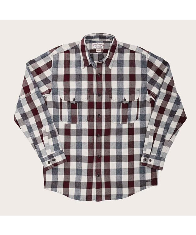 Filson Vintage Alaskan Guide -flanellipaita (vaalea/sini-puna ruudullinen)