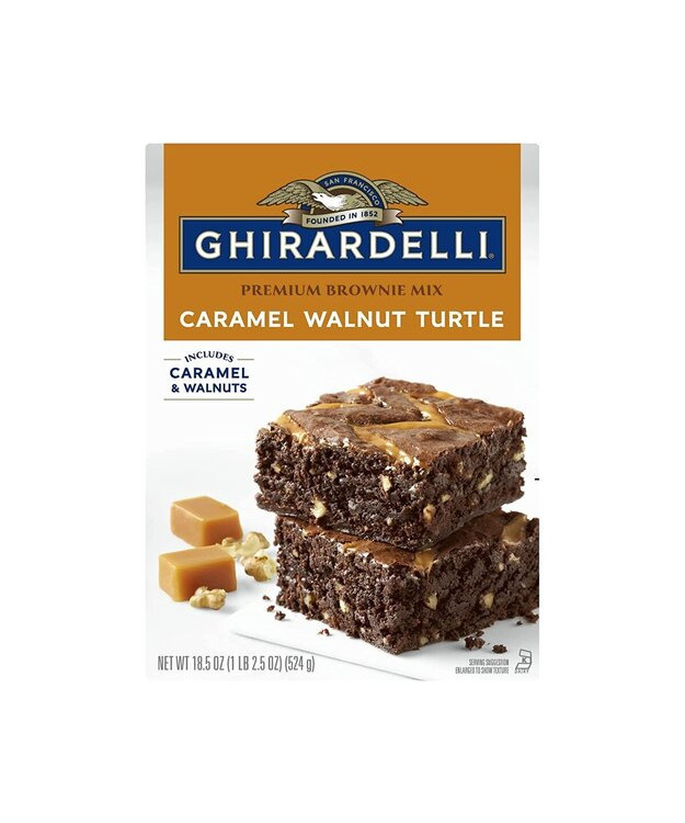 Ghirardelli Caramel Walnut Turtle Premium Brownie Mix