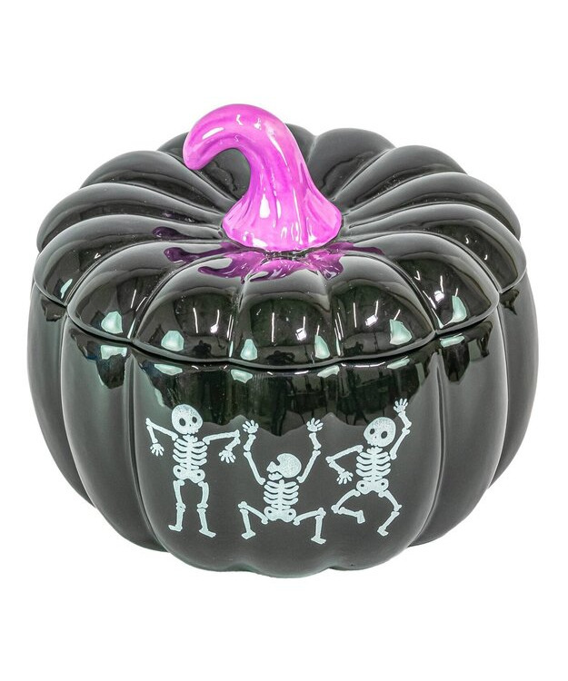 Halloween kurpitsa koristeastia musta 
