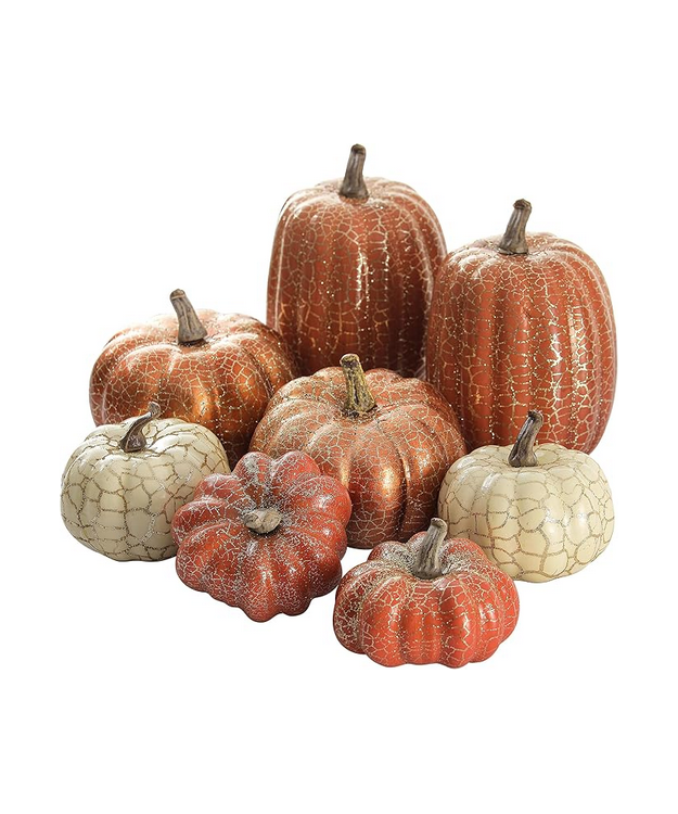 Metallinhohtoinen koristekurpitsa