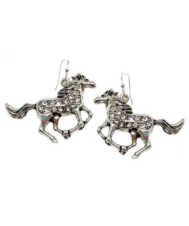 Hevonen bling korvakorut