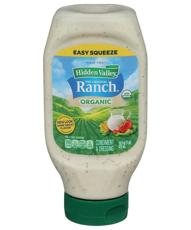 Hidden Valley Ranch -salaatinkastike, luomu 473 ml