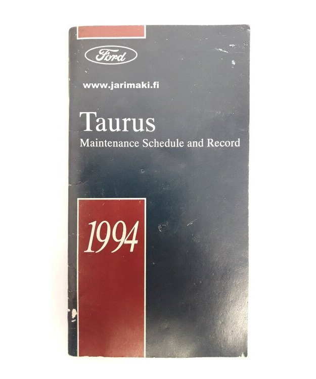 Huolto-ohjelma käytetty Englanniksi Ford Taurus 1994
