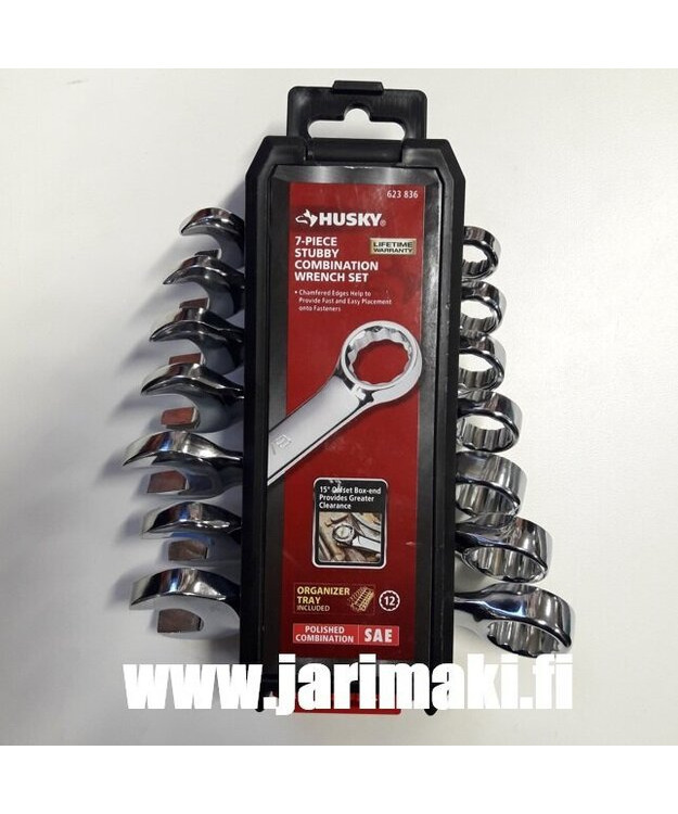 Husky kiintoavain sarja tuumakoko lyhyt 7-osaa