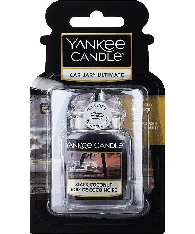 Ilmanraikastin Yankee Candle Car Jar Ultimate Black Coconut