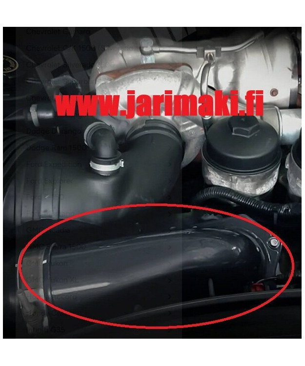 Imuilman vapaavirtaus putki Ford F250 6.4TD 2008-2010