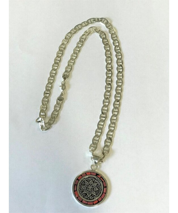 Meksikolaismedaljonki hopea - Punaoranssi/ monivärinen