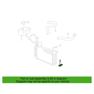 Jäähdyttäjän eristin ala GM trukit 1996-1998