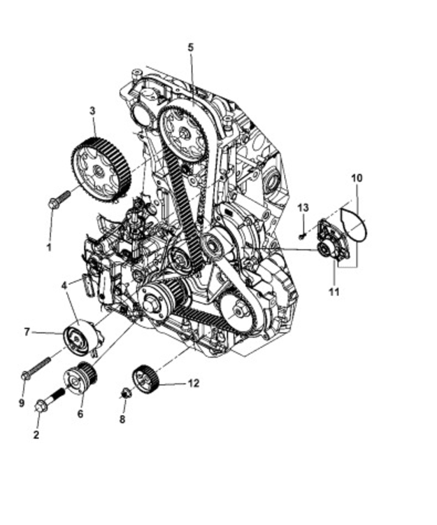 Jakopäänhihna Mopar 2.8CRD 2007-2011