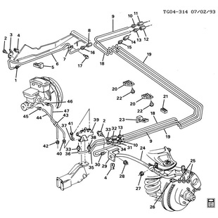 Jarrupaineventtiili Chevrolet Gvan 1994 (JB5/JB7)
