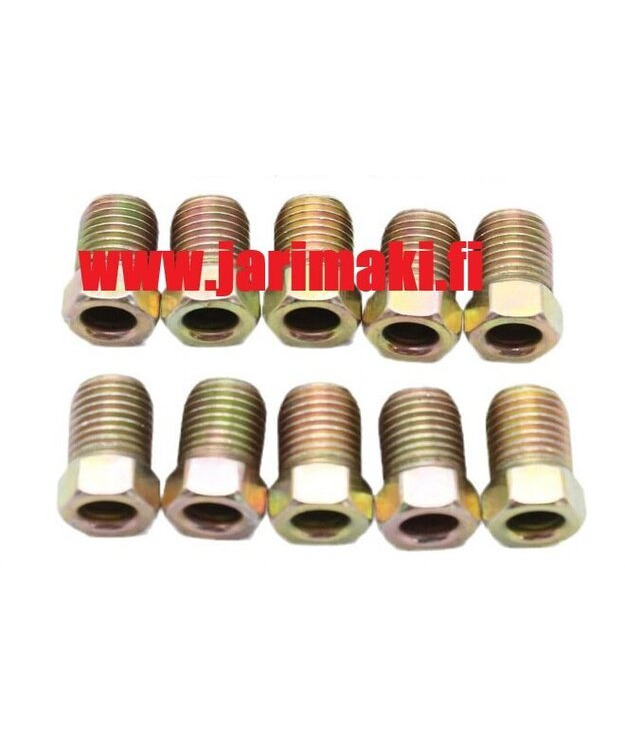 Jarruputkiliitin 1/4" putkelle 3/8"-24 