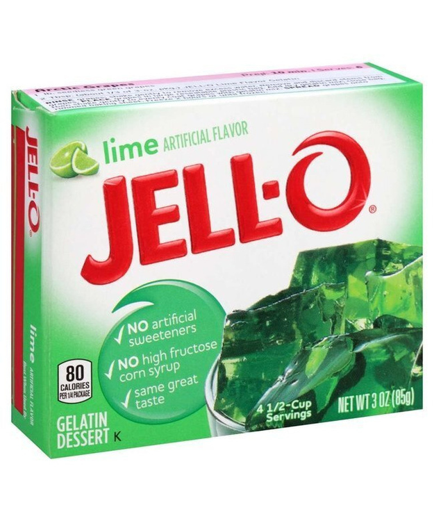 Jell-O Lime / limenmakuinen vihreä hyytelöjauhe 170g