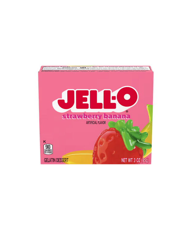 Jell-O Strawberry banana / mansika- banaani hyytelöjauhe 85g 