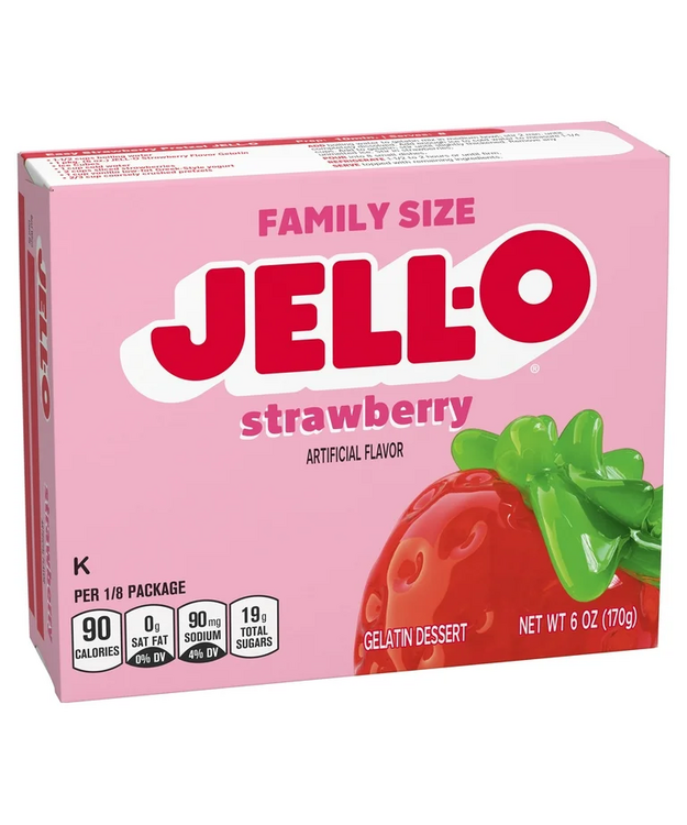 Jell-O Strawberry / mansikanmakuinen punainen hyytelöjauhe 170g