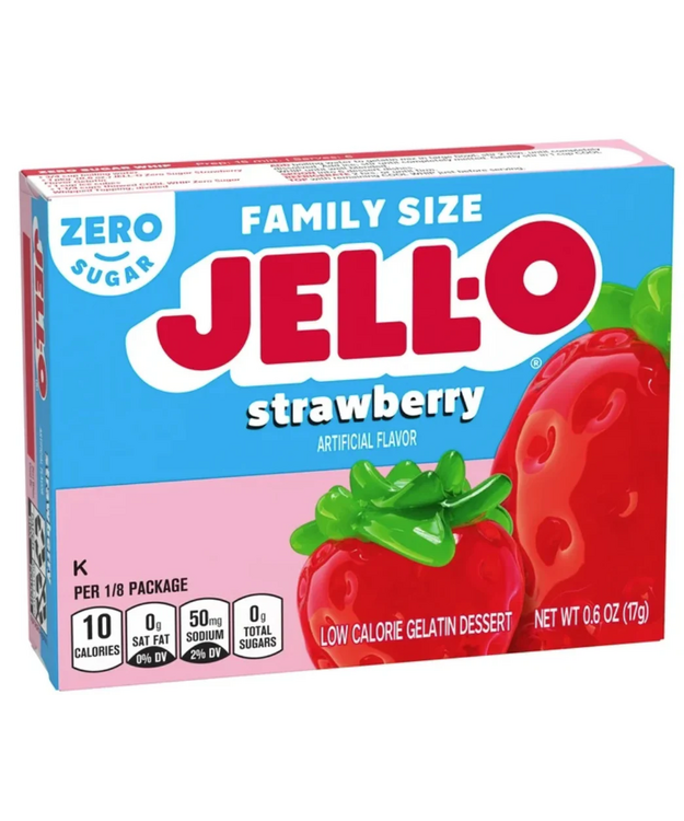 Jell-O Strawberry sokeriton 17g