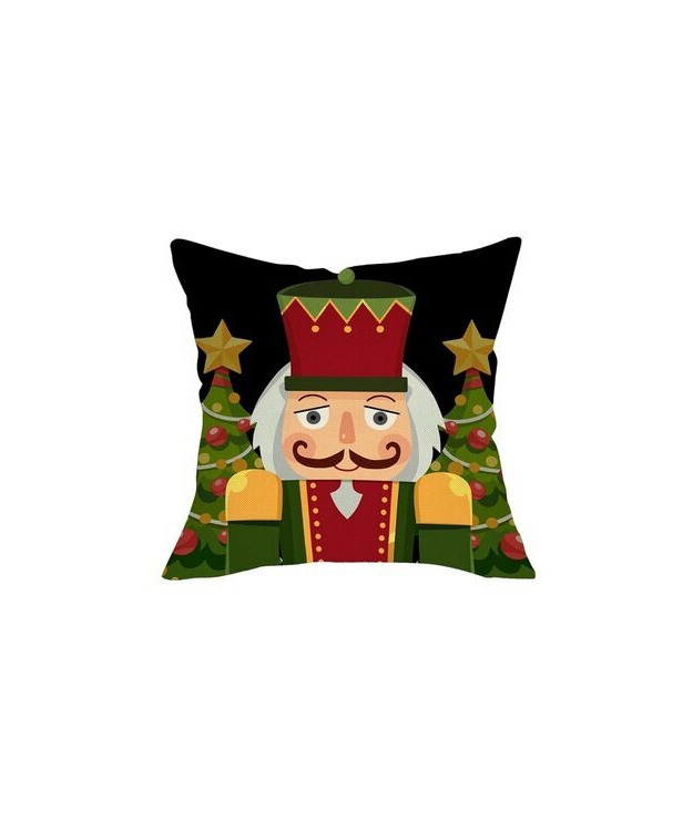 Jouluaiheinen koristetyynyn päällinen 45*45cm - Pähkinänsärkijä ja kuuset
