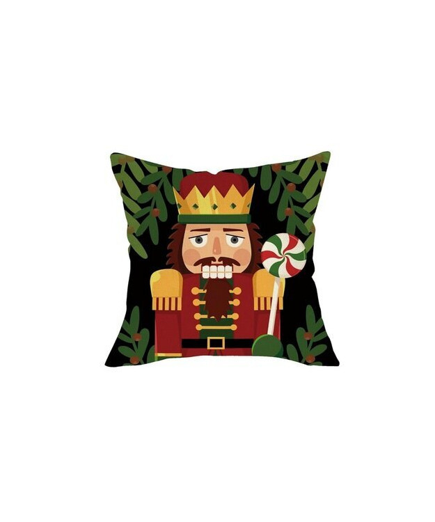 Jouluaiheinen koristetyynyn päällinen 45*45cm - Pähkinänsärkijä ja tikkari
