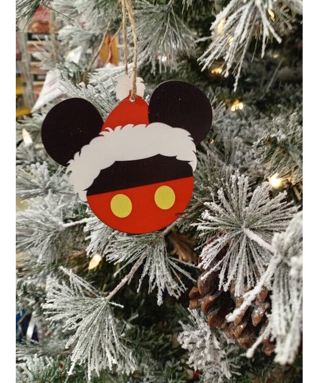 Joulukoriste Disney - Mikin pää tonttulakilla