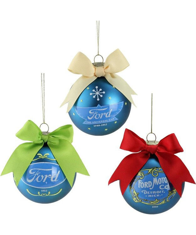 Joulukuusen koriste, lasipallo - Ford