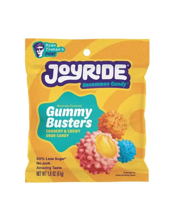 Joyride Gummy Busters Crunchy & Chewy Sour Candy 51g