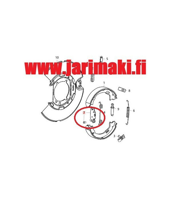 Käsijarrukenkien levittäjä Chrysler 300C 2005-2023