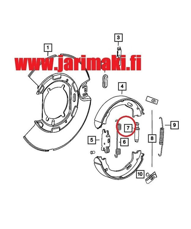 Käsijarrun automaattisäätö Mopar 2003-2019