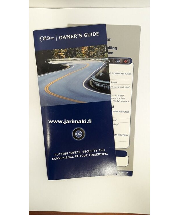 Käyttäjän käsikirja käytetty Englanniksi GM ONSTAR