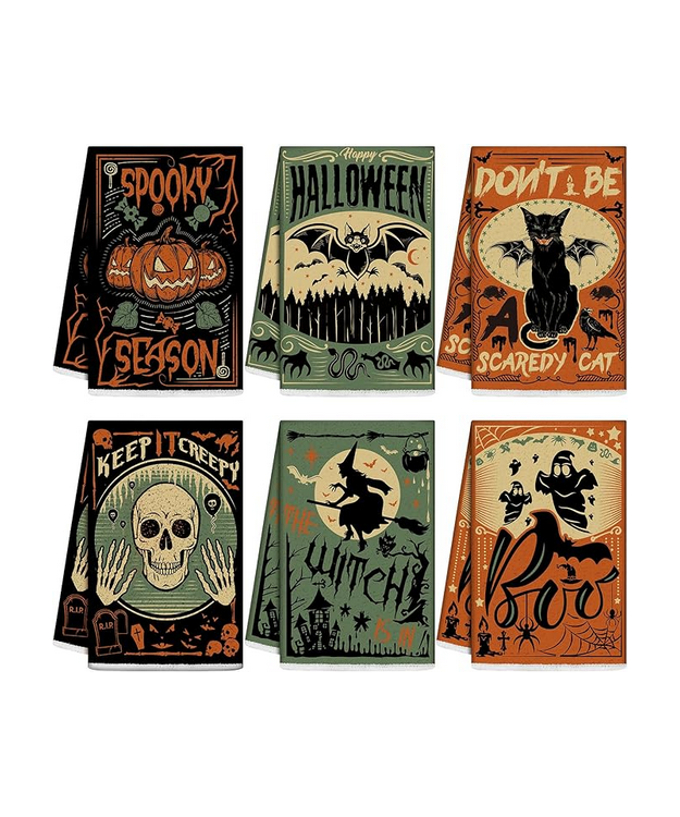 Keittiöpyyhe Halloweenaihe