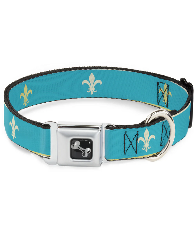 Koiran kaulapanta Fleur De Lis, leveä M