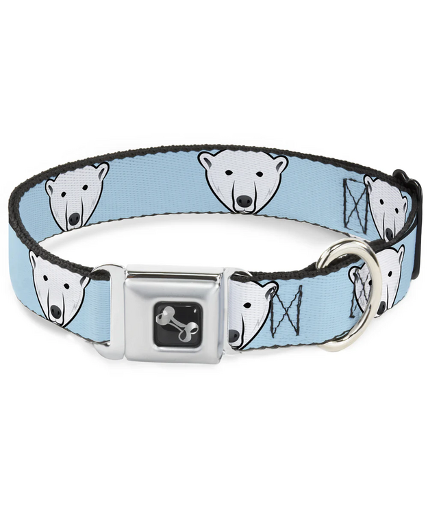 Koiran kaulapanta Jääkarhu, leveä M