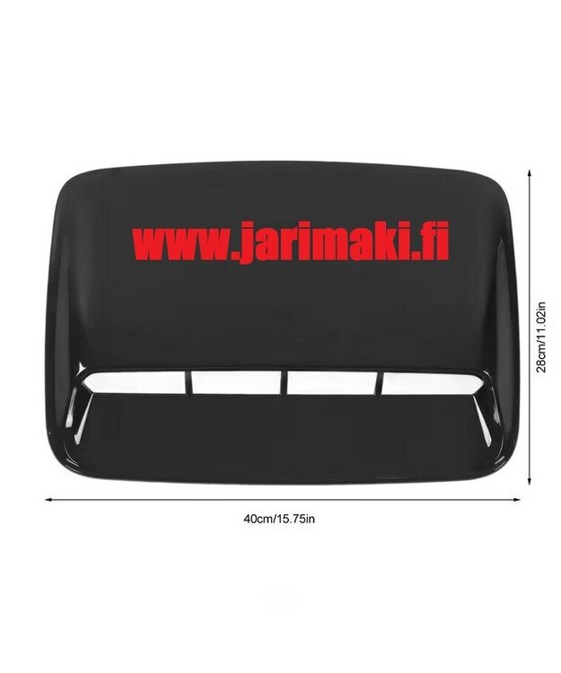 Konepeiton ilmanottoaukko/scooppi yleismalli musta 