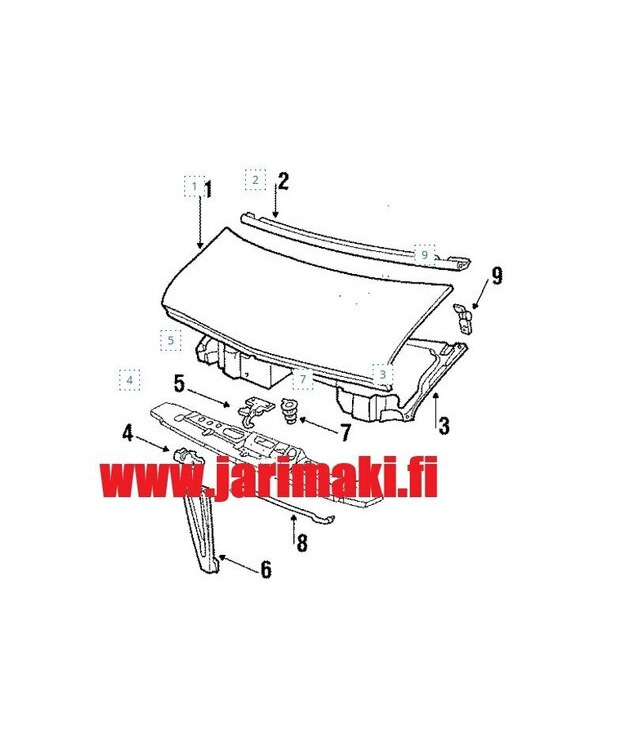 Konepelti Chevy Van 1978-1996